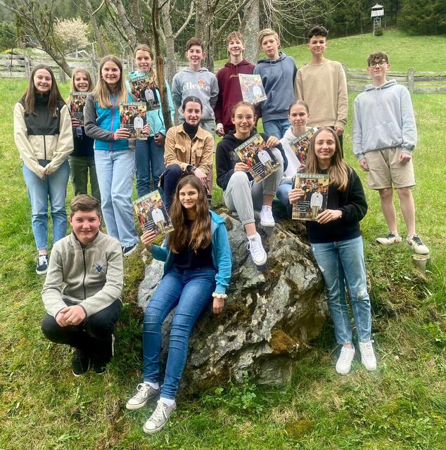 Ein Projekt, das viel Spaß machte: Die Schüler der 4. Klasse der MS Nockberge-Patergassen veröffentlichten ihre eigene Zeitung.  | Foto: Privat