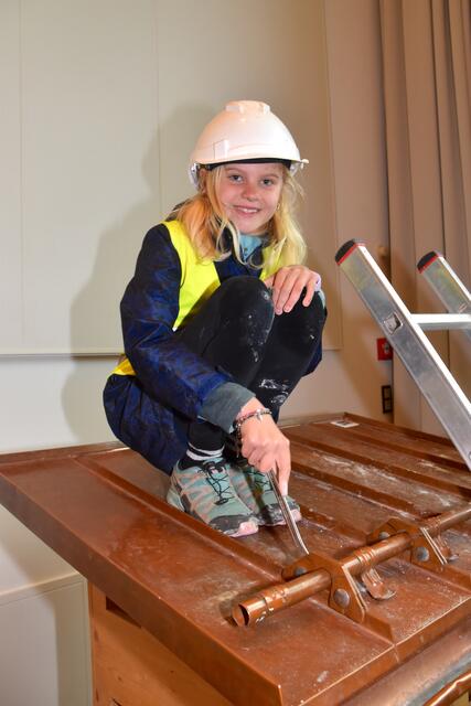 Spielerisch können die Kinder verschiedene Handwerksberufe kennenlernen.