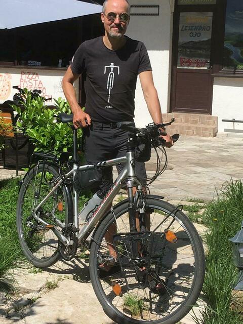 Alexander Urtz nutzt das Fahrrad auch, um Radtouren im Ausland zu machen.  | Foto: Alexander Urtz