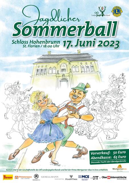 Der Lions Club Linz Delta veranstaltet in Kooperation mit dem OÖ. Landesjagdverband am 17. Juni 2023 einen jagdlichen Sommerball im Schloss Hohenbrunn. | Foto: Lions Club Linz Delta