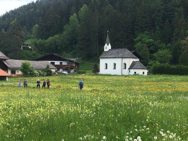 Kurz vor dem Ende der zweiten Etappe in Unterberg.