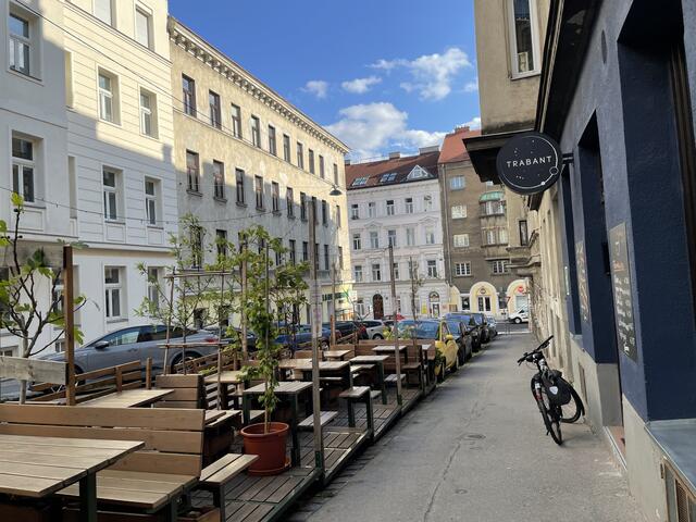 Der Schanigarten in der Dittesgasse.  | Foto: Miriam Al Kafur