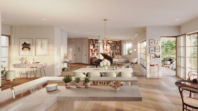 Die Größe der einzelnen Wohnungen und Büro- und Ordinationsräumlichkeiten reichen von 35 bis 240 Quadrateter beziehungsweise von zwei bis fünf Zimmern.  | Foto: archaic by LAUBlab