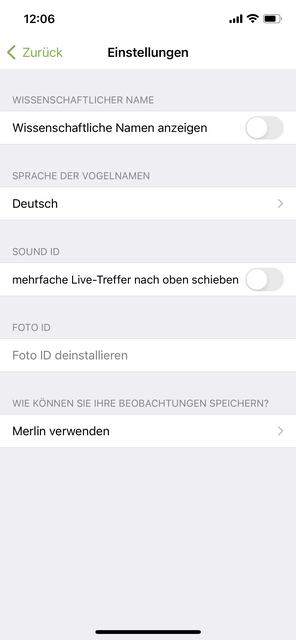 Mit unserem App-Tipp der Woche Merlin Bird ID können weltweit mehr als 5000 Vogelarten am Gesang identifiziert werden. | Foto: Screenshot