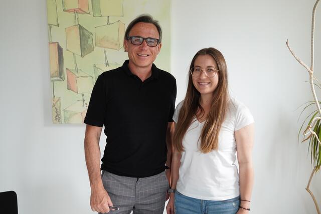 Bernhard Frey, Geschäftsführer der Sportunion Salzburg und Tanja Vas, zuständig für die Öffentlichkeitsarbeit. | Foto: Petra Huber