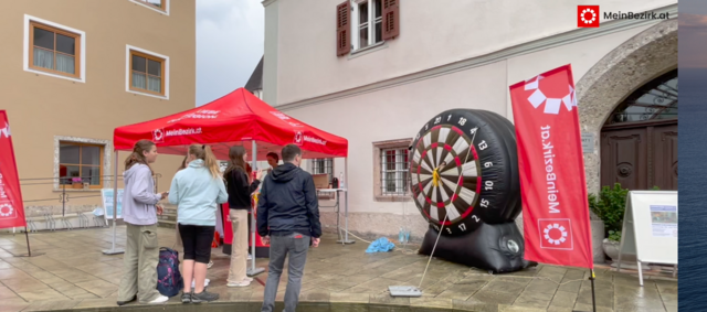Die Dartscheibe ist eine Publikumsliebling | Foto: Martin Schöndorfer, 2023
