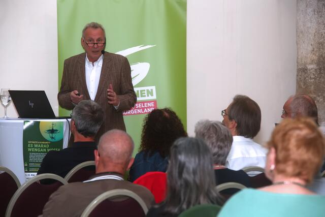Keynote-Speaker Reinhard Perfler vom Institut für Siedlungswasserbau, Industriewasserwirtschaft und Gewässerschutz (SIG) der BOKU Wien.
 | Foto: Sabine Jandl-Jobst