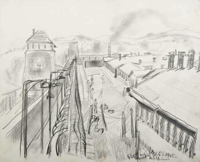 Zeichnung des ehemaligen KZ-Häftlings Aldo Carpi. | Foto: Museo Monumento al Deportato