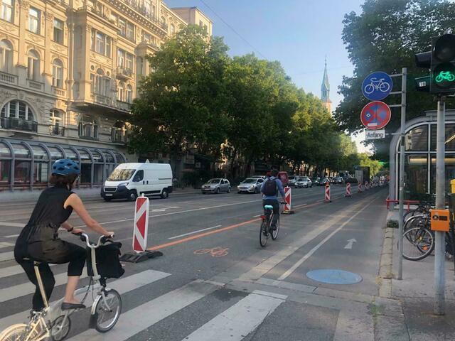 Die Praterstraße soll zum "Klima-Boulevard" werden. (Archivbild) | Foto: Kathrin Klemm