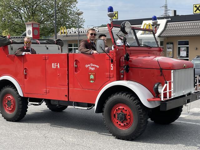 Zwar nicht das schnellste Feuerwehrauto, aber zu seiner Zeit sicher auch schon ganz wichtig. | Foto: RegionalMedien Steiermark/Hofmüller