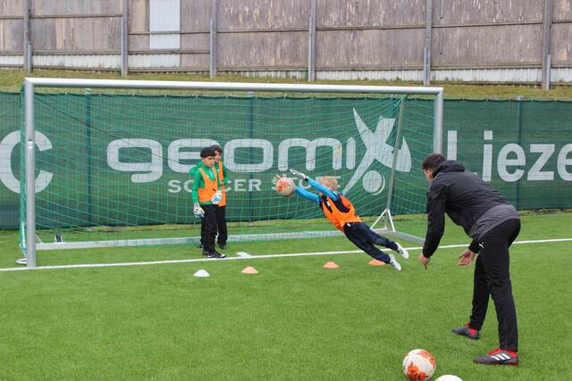 Die Jungkicker gaben beim Talentetag alles. | Foto: SC Liezen
