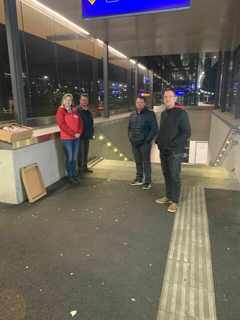 Monika Kustor, ÖGB-Regionalvorsitzender Josef Koch, Manfred Oderitsch und ÖGB-Regionalsekretär Johann Tesarek | Foto: AK Burgenland