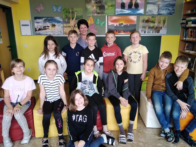 Die Schülerinnen und Schüler der Volksschule Schweiggers waren sehr begeistert von den diversen Leseprojekten. | Foto: VS Schweiggers