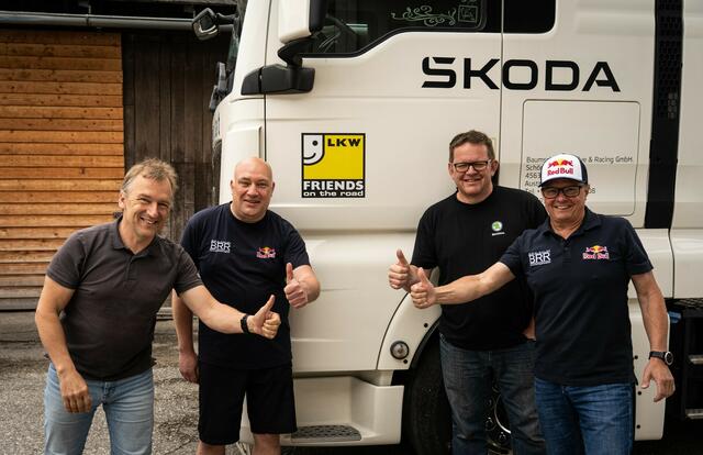  Achim Mörtl, GF BRR Walter Illmer, Hannes Klingler (Skoda), und Rekord Staatsmeister Raimund Baumschlager | Foto:  Achim Mörtl