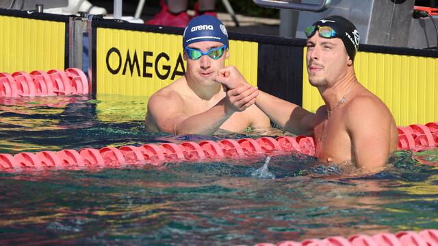 Lukas Edl und Stefano Razeto. | Foto: WTV Schwimmen