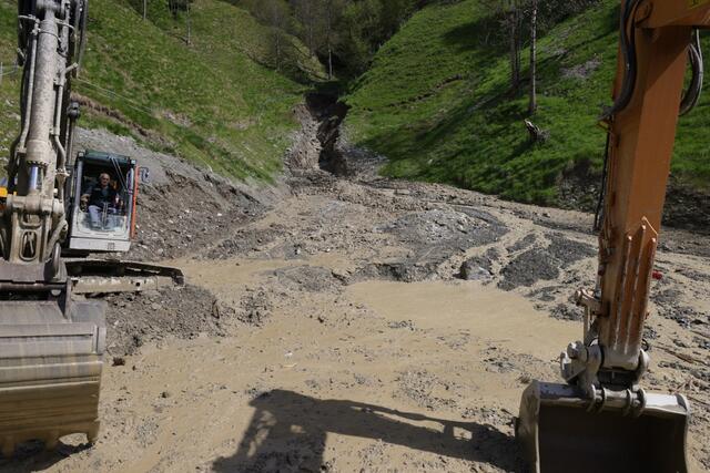 Hangrutsch im Bereich Kendlergraben in Thumersbach. | Foto: Land Salzburg/Neumayr/Maierhofer