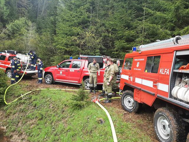 Auch Wassereinsätze waren in den letzten Monaten vermehrt gefragt. | Foto: FF Lankowitz/Kienzer