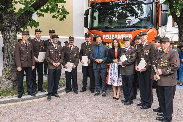 Ehrung für 40 Jahre Mitgliedschaft | Foto: Julian Pernsteiner