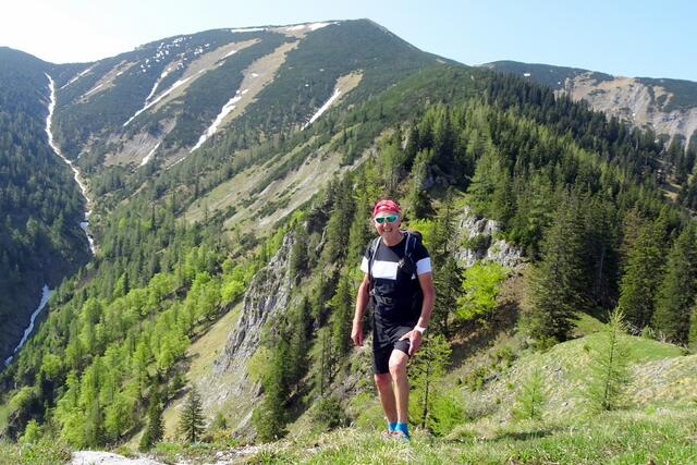 Blick vom Gsenger zu unserem Gipfelziel