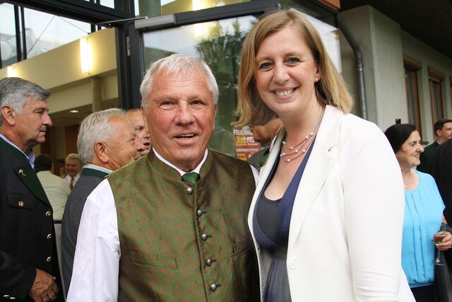 Vieles in Feldkirchen trägt die Handschrift von Adolf Pellischek (im Bild mit LR Barbara Eibinger-Miedl), der ÖKB ernennt ihn zu seinem 85er zum Protektor. | Foto: Edith Ertl