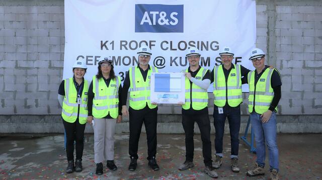 Beim Projekt in Kulim konnte das AT&S-Management die Dachgleiche feiern. | Foto: AT&S