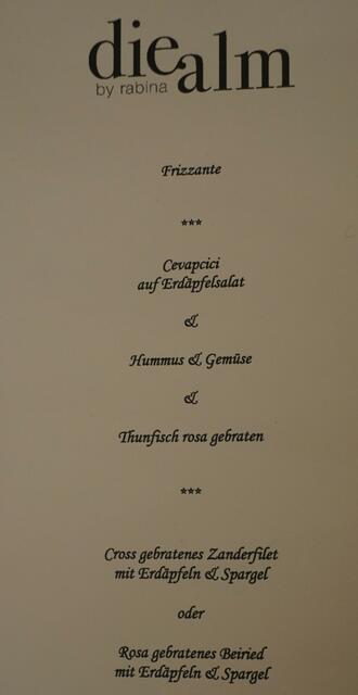 Das gab es zum Essen!