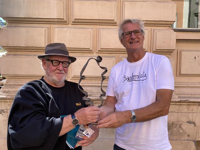 Banderole für Gerhard Prantl (Kunstpause 2022) | Foto: Herbert Waltl