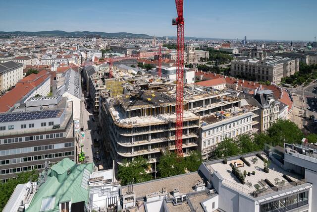 Blick auf das neue Kaufhaus.  | Foto: SIGNA Real Estate Österreich