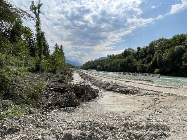 An der Saalach wird derzeit gebuddelt.  | Foto: sm