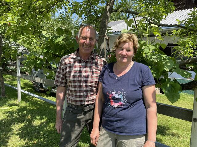 Für Maria und Franz Putzhammer ist ihr Hof so etwas wie eine grüne Oase in der Stadt.  | Foto: Lisa Gold