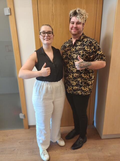 Annika Schön und Dominik Postl, Obmenschen des Vereins QWN. | Foto: QWN