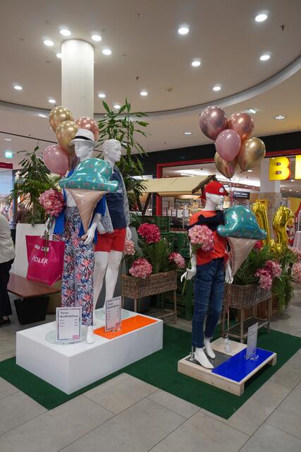 In jedem Stockwerk konnten die Modetrends der Saison bewundert werden.