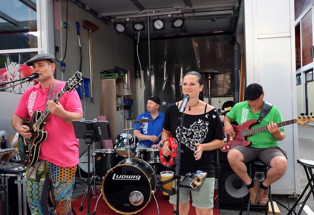 Machten gute Stimmung: Die Band "Quadro Phoniacs".