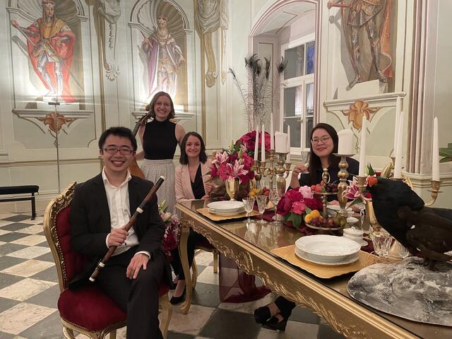Das "ensemble freymut" eröffnete die Fête Baroque mit einem kleinen, aber feinen Konzert im Rittersaal der CMA Stift Ossiach.  | Foto: MeinBezirk.at