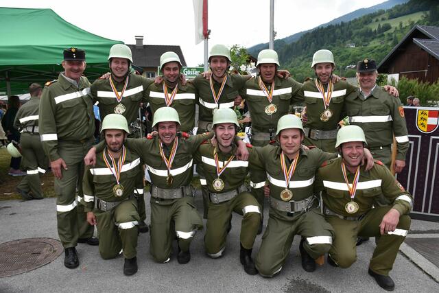 Die Freiwillige Feuerwehr Flattach-Fragant holte sich den 1. Platz in der Wertung Silber A. | Foto: BFKDO Spittal/Drau