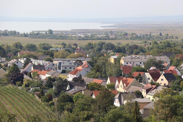 Redakteur Marvin John holte die Stimmung einer Anwohnerin von Neusiedl am See zu der Bebauung in ihrer Heimat ein. | Foto: Kathrin Haider