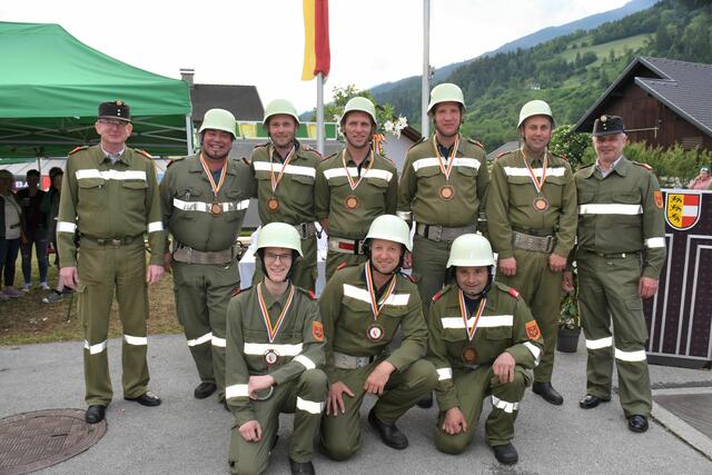 Die 9. Gruppe der FF Rangersdorf holte sich den 3. Platz | Foto: BFKDO Spittal/Drau
