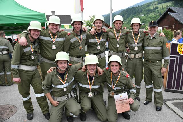 Die Tresdorfer am 2. Platz in Bronze A. | Foto: BFKDO Spittal/Drau