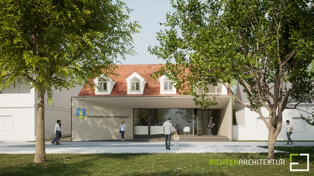 Für den Umbau des neues Gemeindezentrums Königsdorf werden voraussichtlich 900.000 Euro aufgewendet. | Foto: Richter Architektur