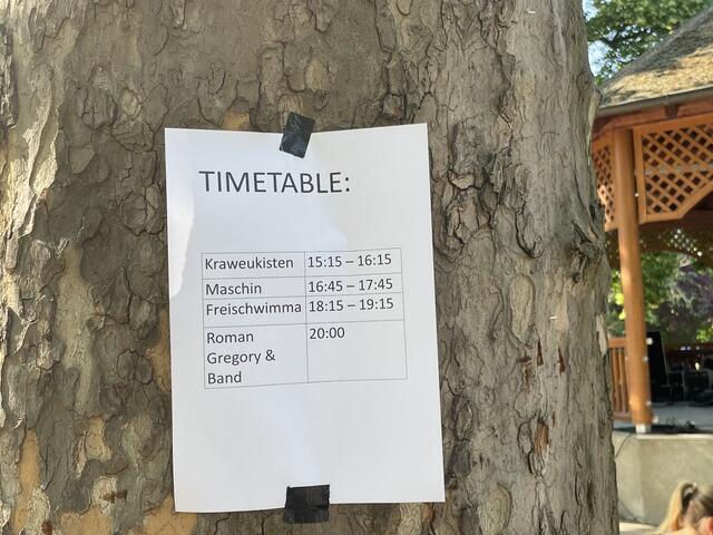 Das Samstag-Line-up von Musik im Park in Traiskirchen 2023 | Foto: Katrin Pirzl