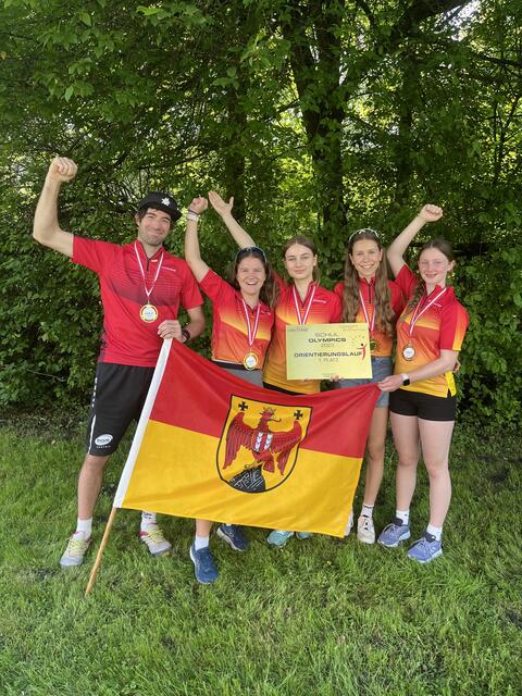 Die Schülerinnen Marie Varga, Vanesa Tirvuica, Eva Friedl und Valentina Stark holten die Goldmedaille. | Foto: GYM Oberschützen