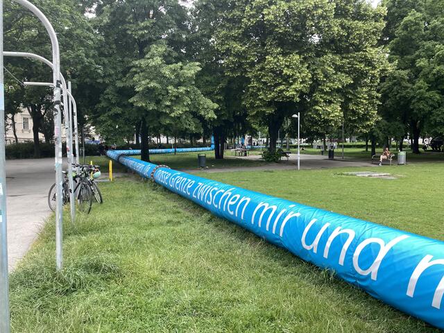 So schauen die Rohre im Sigmund-Freud-Park aus.  | Foto: Tobias Schmitzberger