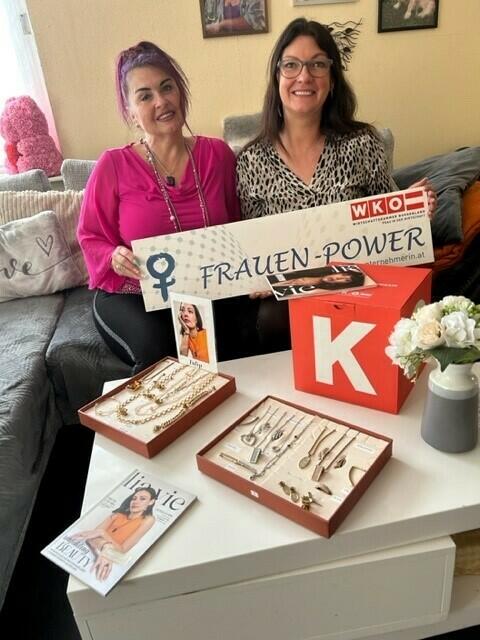 Christine Jehlicka und FiW Bezirksvorsitzende Bianca Hartmann-Waba in Bruckneudorf | Foto: Frau in der Wirtschaft