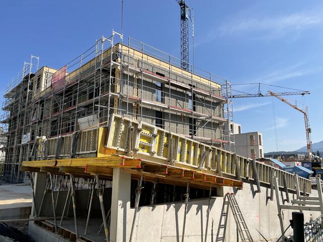 Baustelle in der ehemaligen Südtirolersiedlung. | Foto: Thomas Fuchs