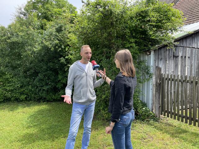 Bernhard Past im Interview bei Saskia Dex. | Foto: Alexander Paulus