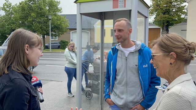 Ö3 Redakteurin Saskia Dex im Vorgespräch mit Initiator Bernhard Past. | Foto: Alexander Paulus