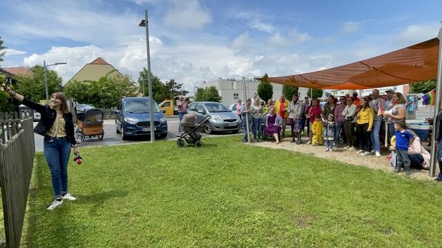 Ein Selfie-Video mit den vielen Teilnehmern war gar nicht so leicht. | Foto: Alexander Paulus