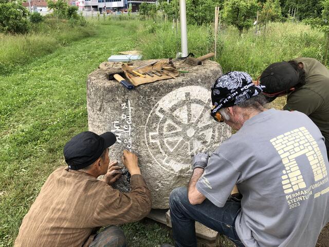 Arbeit am Rock of Respect 2  | Foto: Robert Streibel 