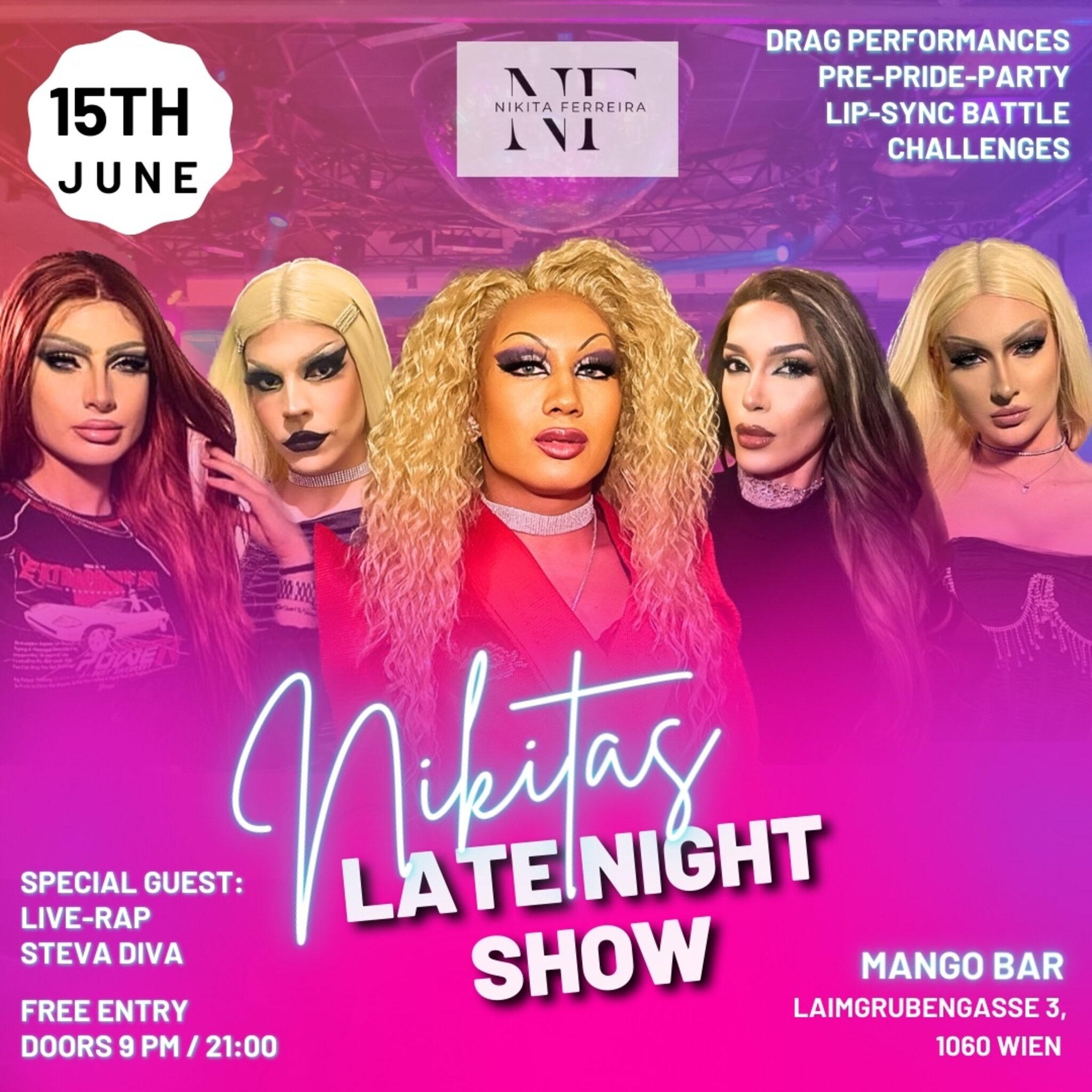 Neue Drag Show in Wien: „Nikitas Late Night Show“ feiert Premiere in