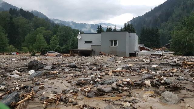 Das Haus von Martin Kalin nach dem Unwetter.  | Foto: Privat